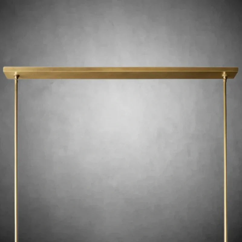 Elegant Fabric Shade Linear Chandelier: Modern Lighting for Dining Rooms & Kitchens