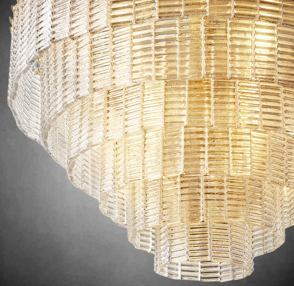 Samantha Clear Glass Round Chandelier