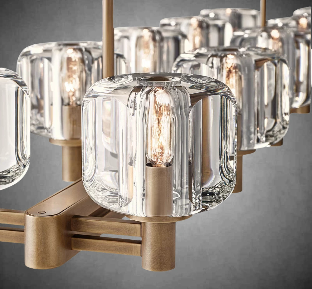 Zachary Double Linear Chandelier