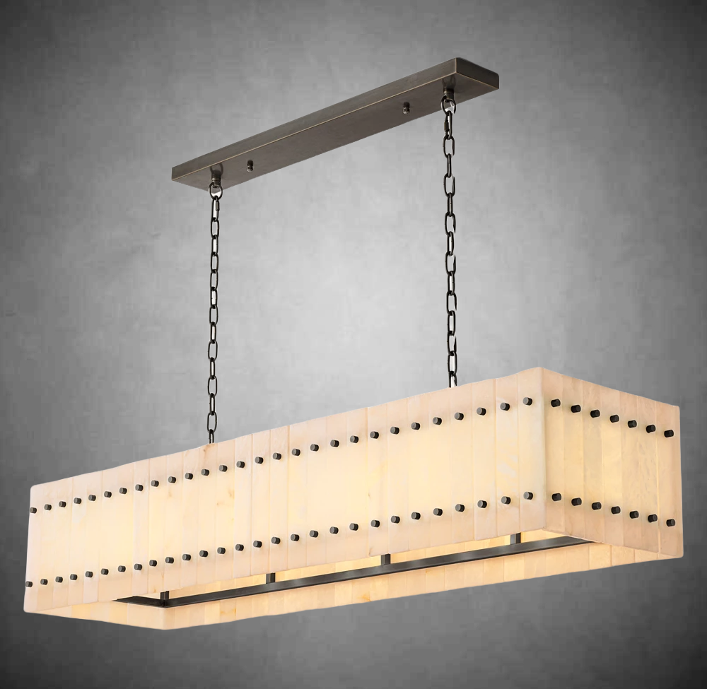 Marino Alabaster Linear Chandelier