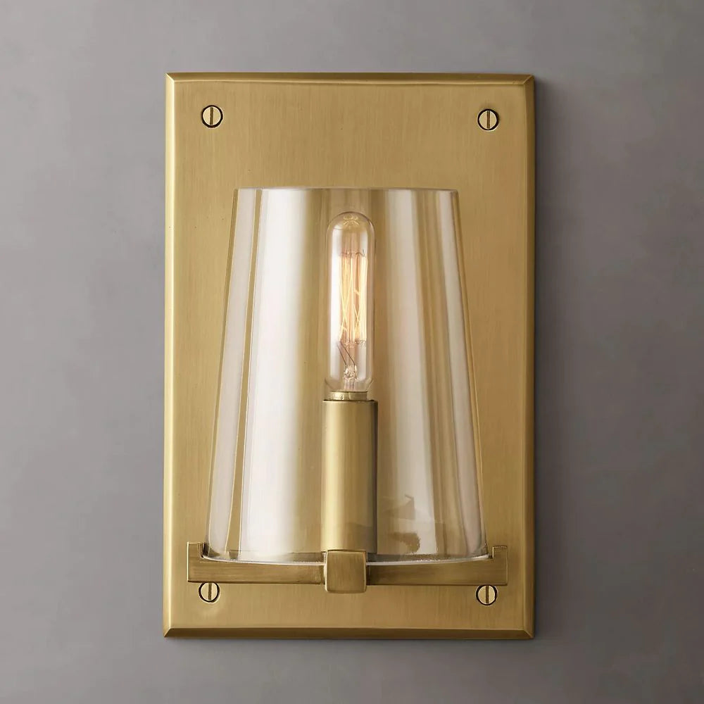 Paurielle Clear Glass Wall Sconce