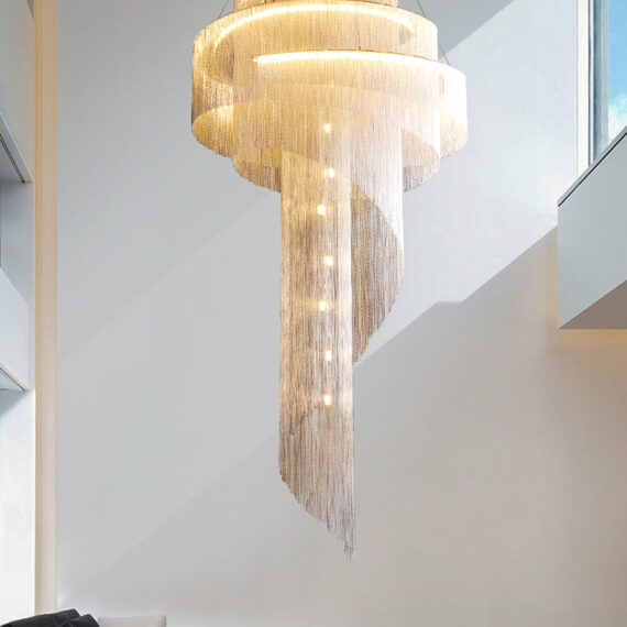 Modern Grand Chain Tassel Chandelier