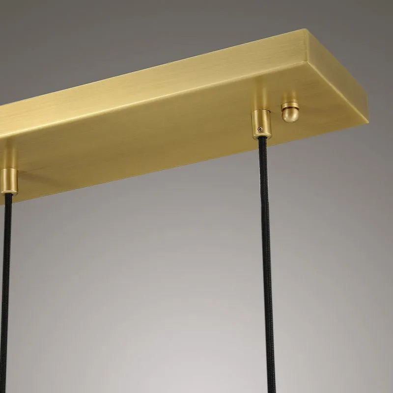Elegant Rain Drops 3-Light Rectangular Chandelier with Custom Finishes