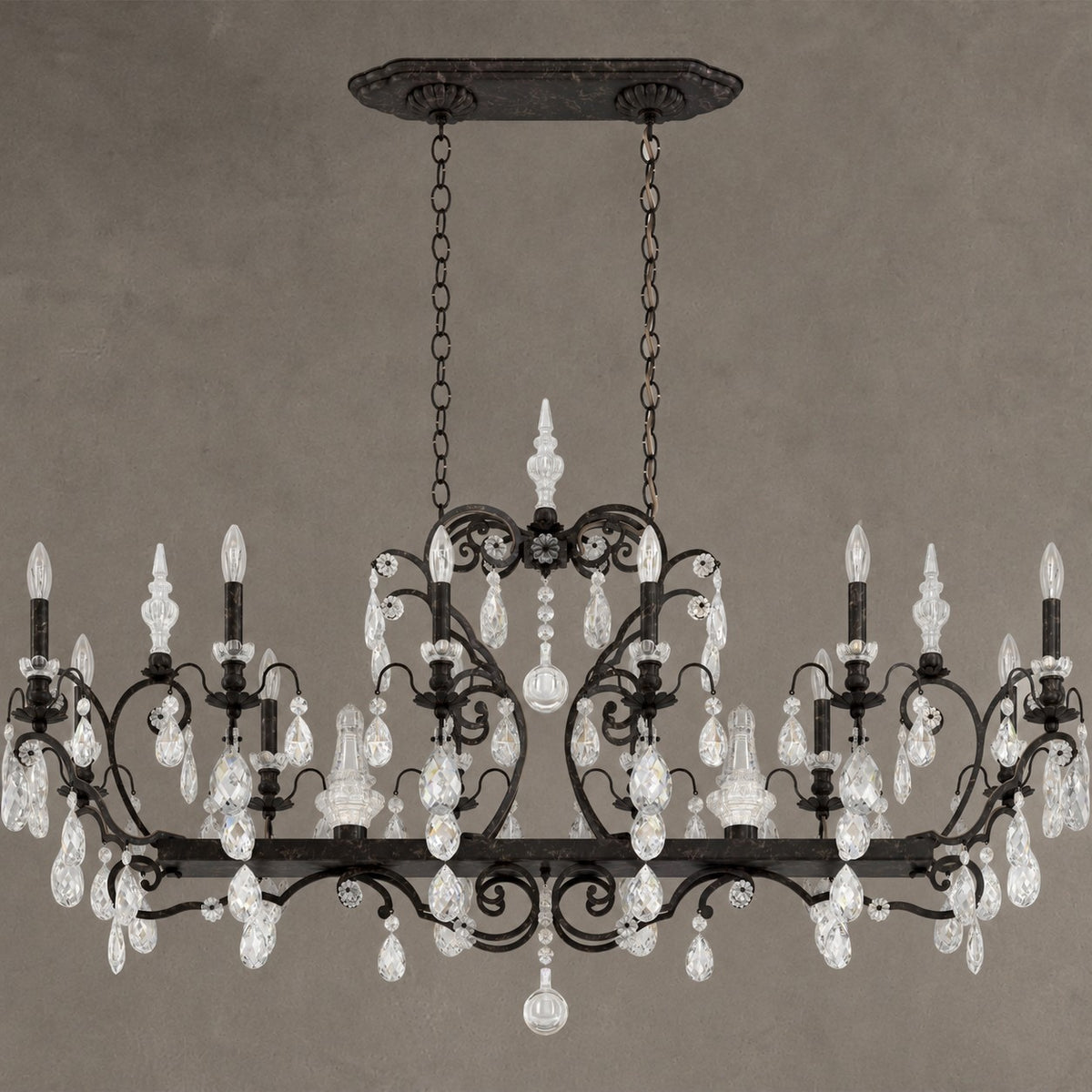 Reverie Crystal Chandelier 56"