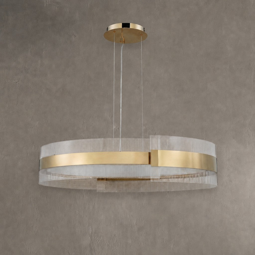 Ribbon Round Modern Chandelier