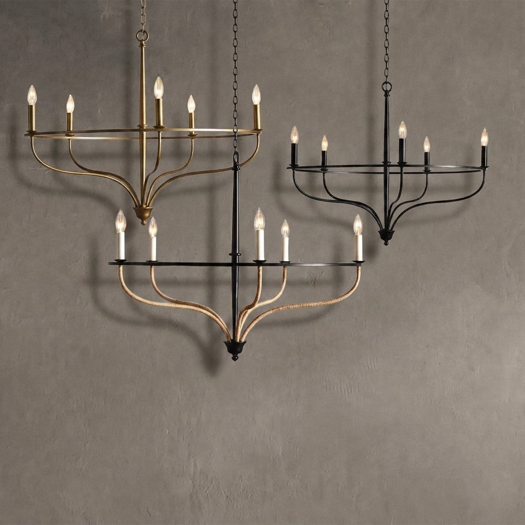 Rosalind Rattan Chandelier