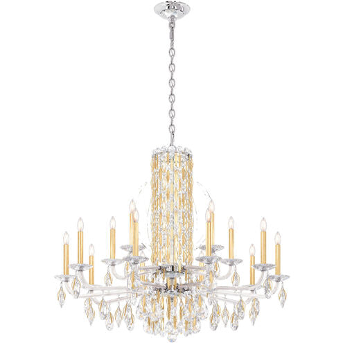 Siena Short Column Crystal Chandelier 41"