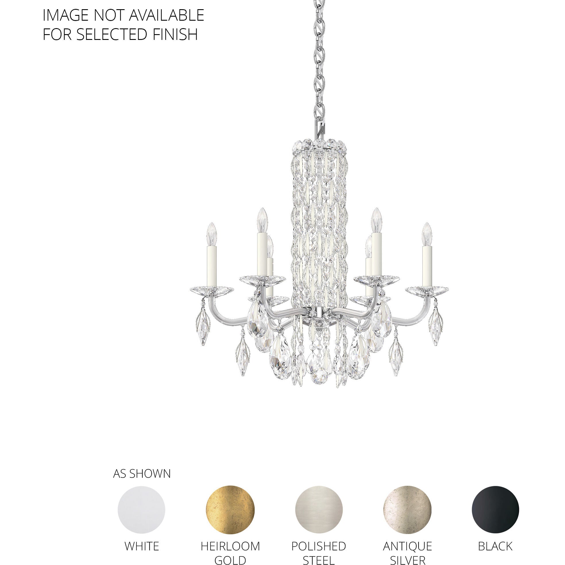 Savona 6-light Crystal Chandelier 24"