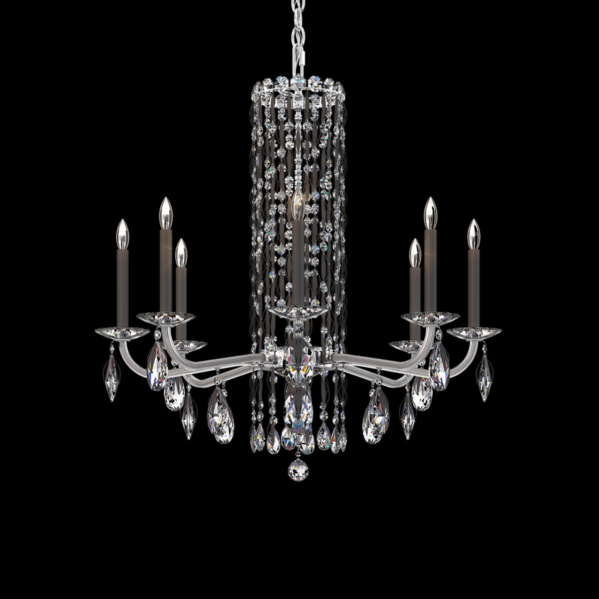 Savona 8-light crystal chandelier 30"