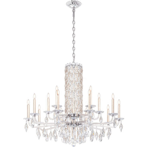 Savona Short Column Crystal Chandelier 41"