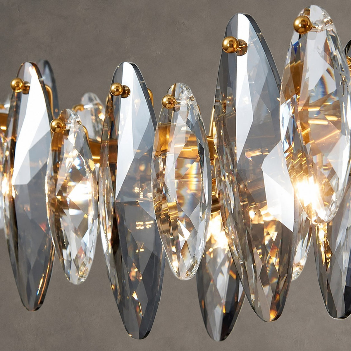 Serene Crystal Linear Chandelier L51"