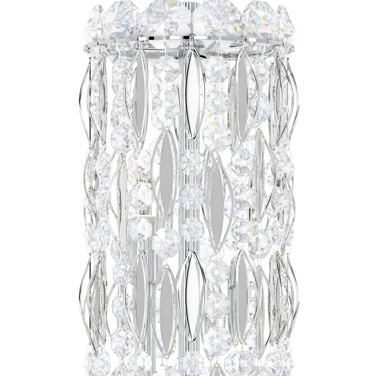 Serenna 18-Light Unique Statement Drum Chandelier with Clear Heritage Crystal