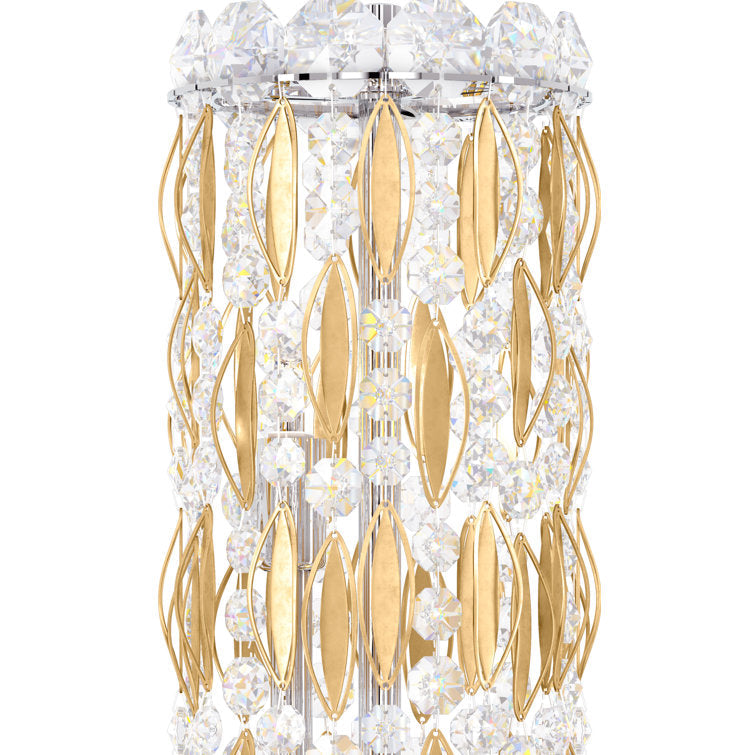 Serenna 18-Light Unique Statement Drum Chandelier with Clear Heritage Crystal