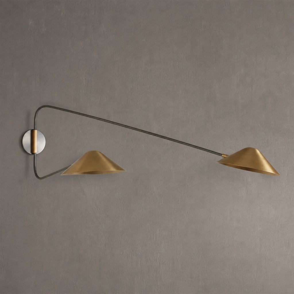 Sirvane Long Arm 2-Light Wall Sconce