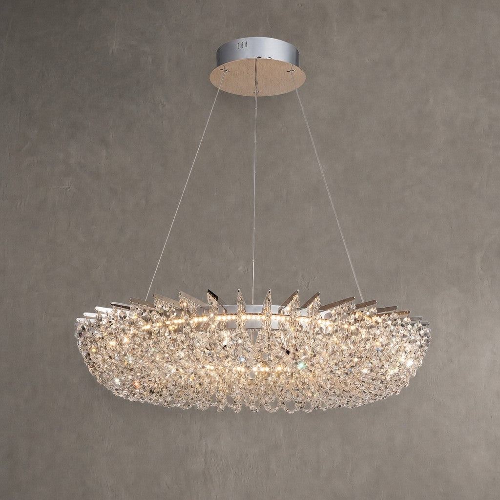 Stella Round Crystal Chandelier