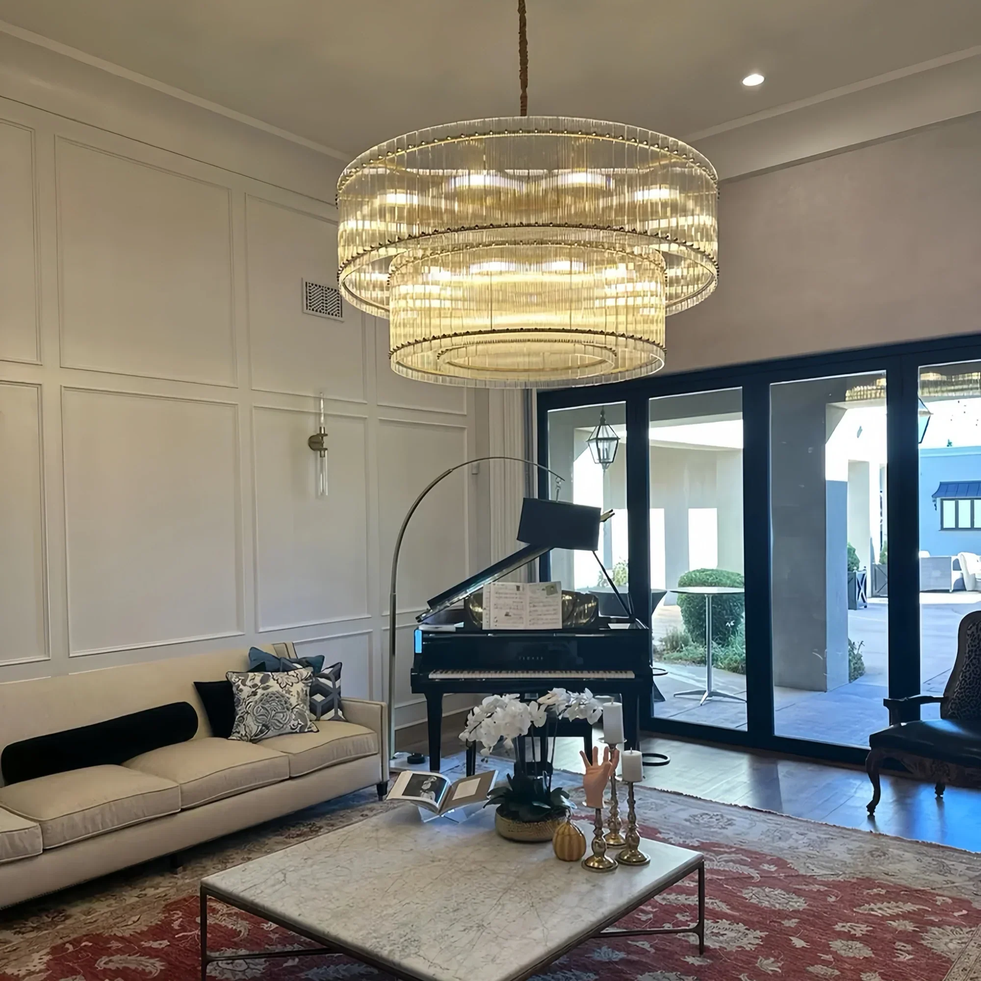 Sun Marco 2-Tier Round Chandelier 60"