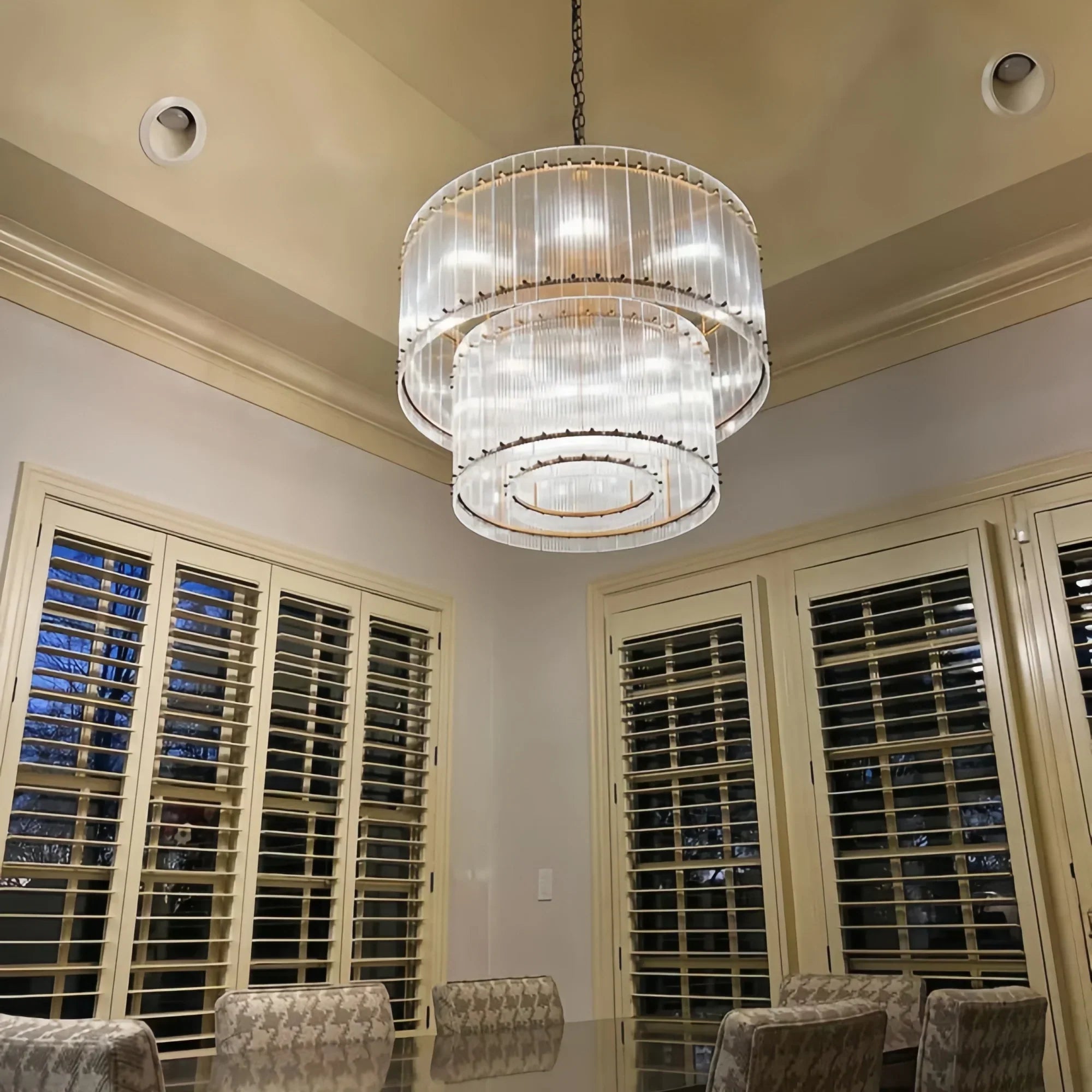 Sun Marco 2-Tier Round Chandelier 37"