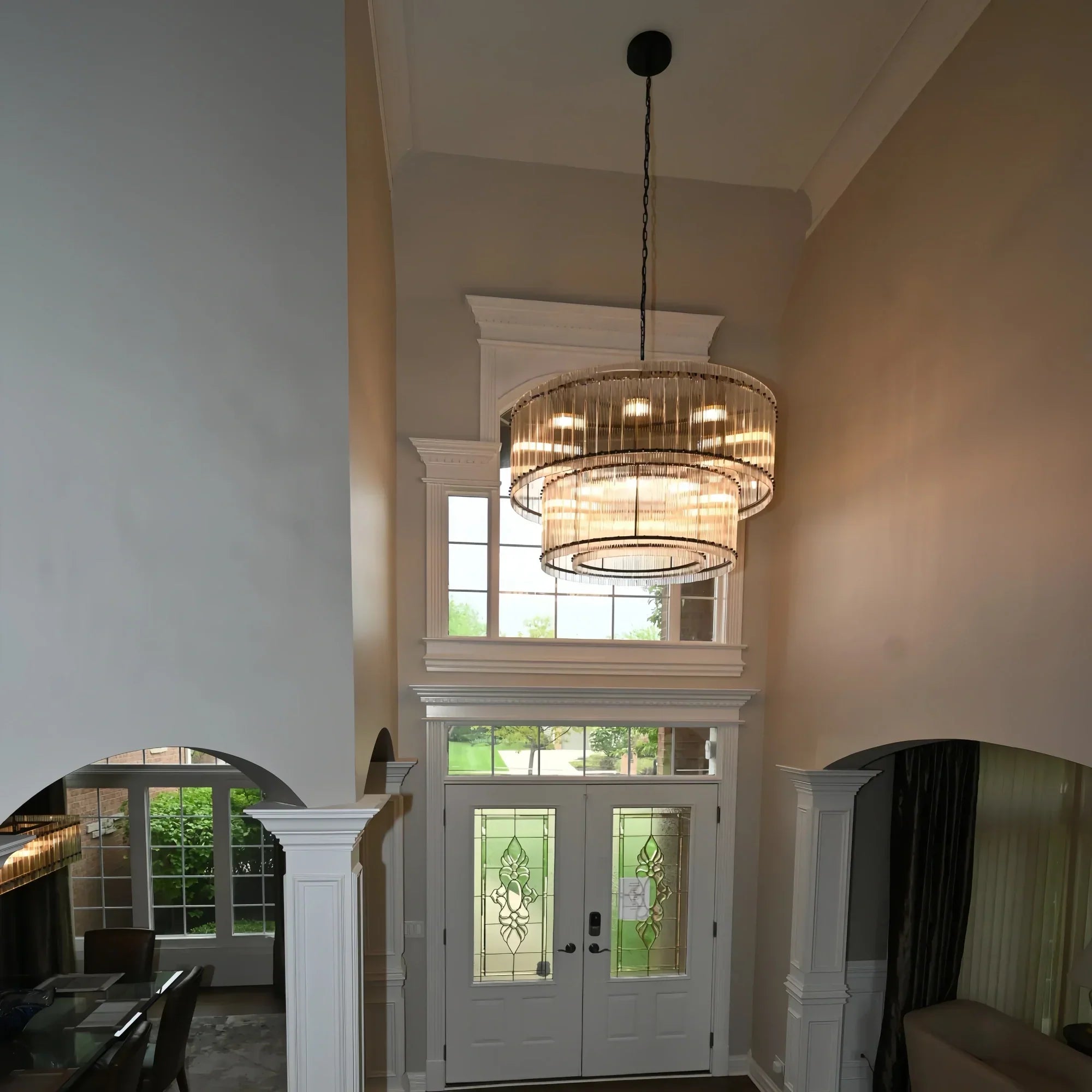 Sun Marco 2-Tier Round Chandelier 37"