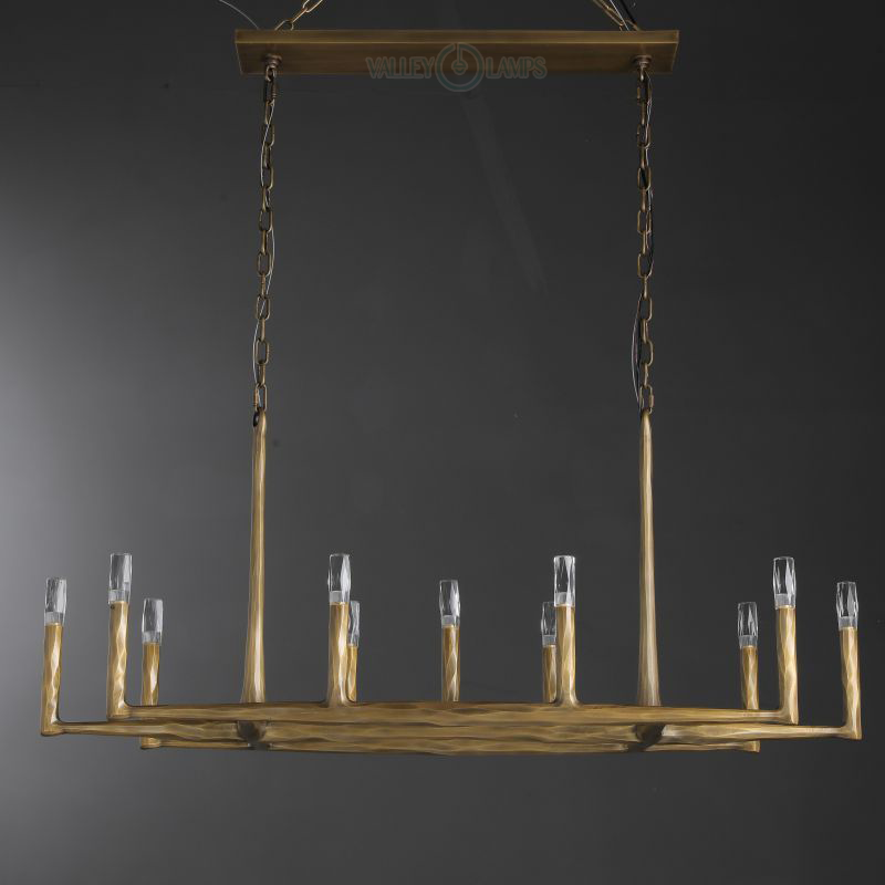 Thadrian Recatangular Chandelier 54”