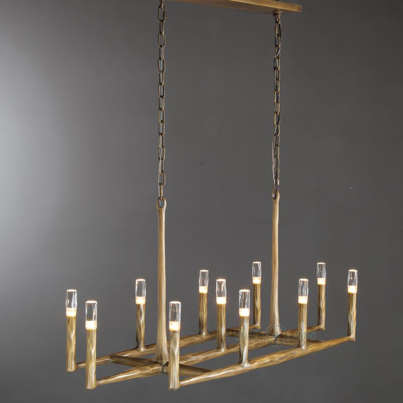 Thadrian Recatangular Chandelier 54”