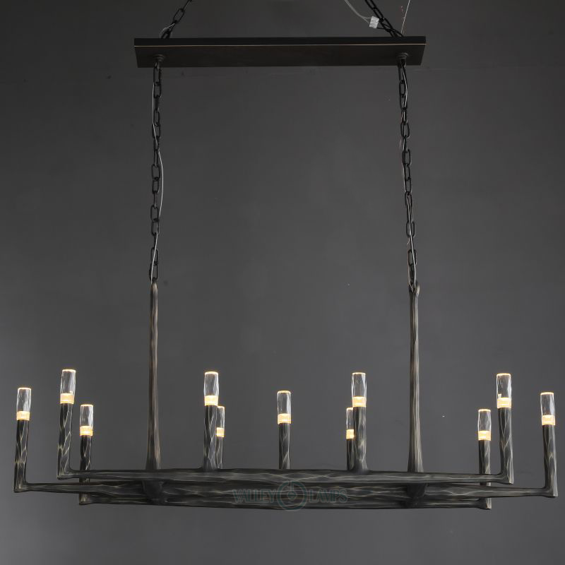 Thadrian Recatangular Chandelier 54”