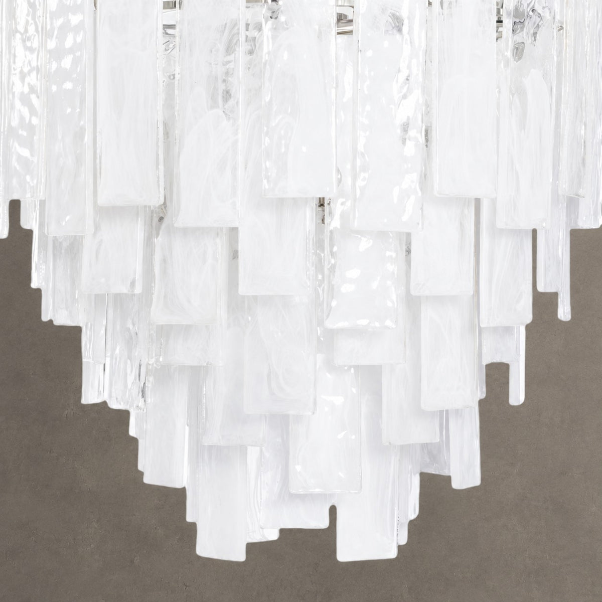 Tidelle Nickel Clear Glass Chandelier Small