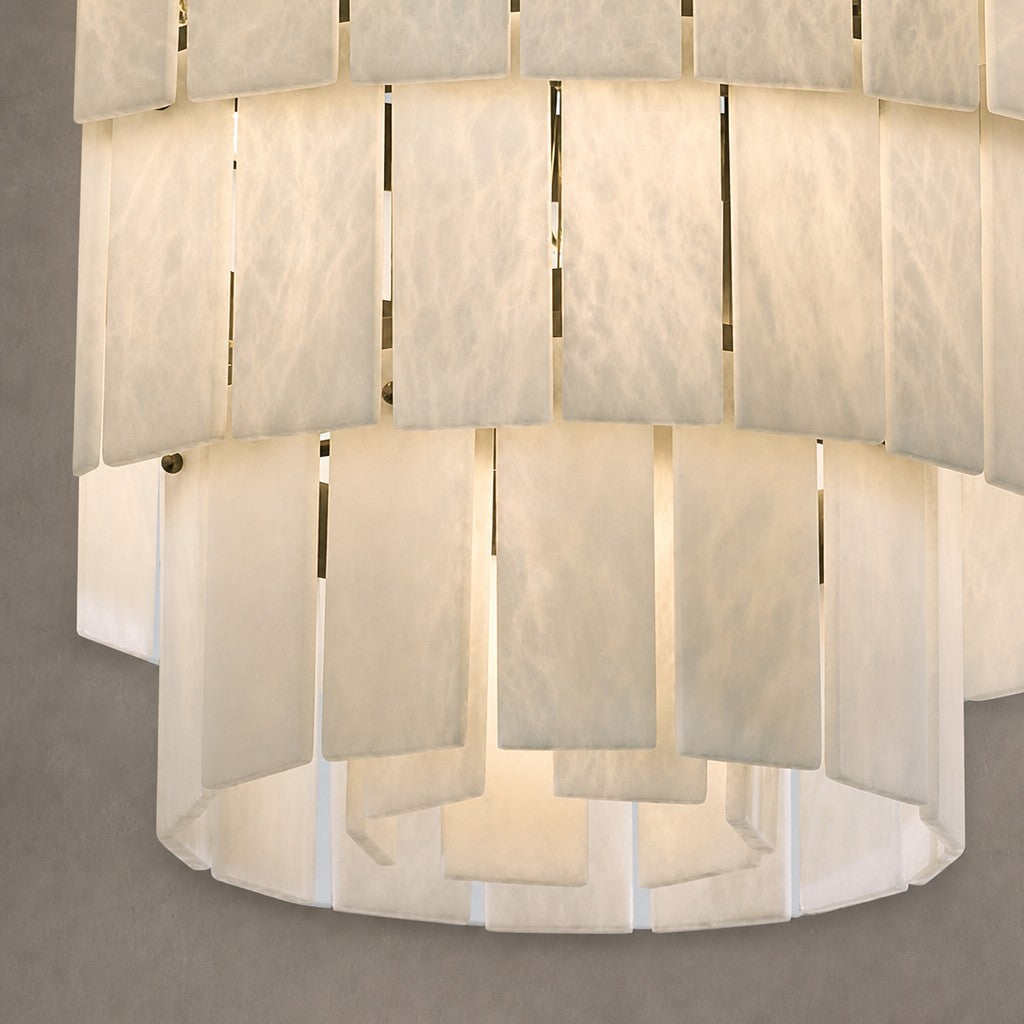 Tiered Alabaster Staircase Chandelier
