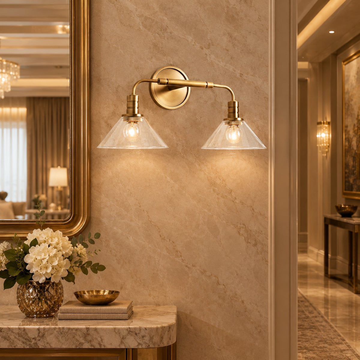 Torvane Double Wall Sconce