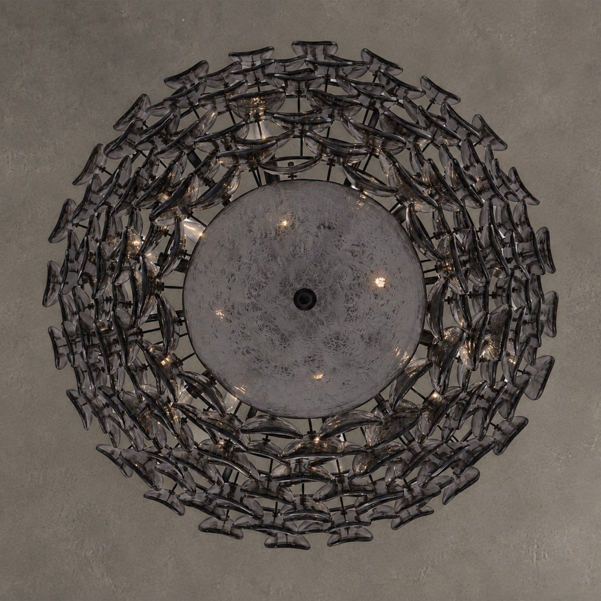 Uroko Fish-Scale Glass Chandelier