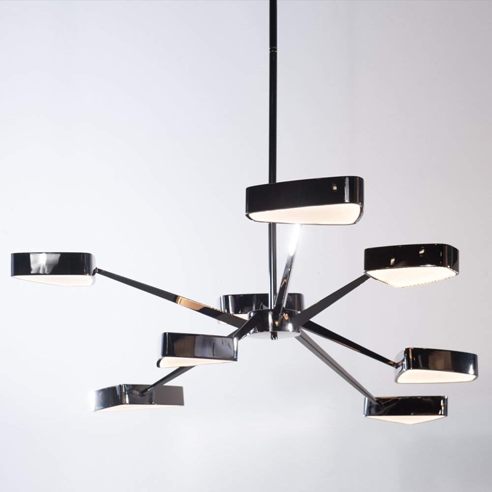 Ursa Black Pearl Contemporary Retro Chandelier