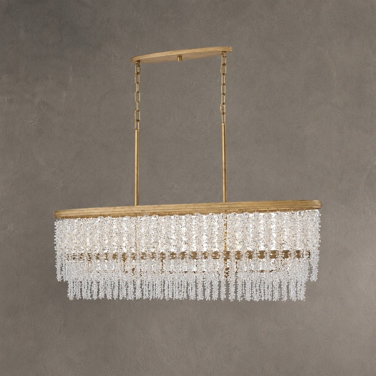 Valley Lamps Vac Crystal Linear Chandelier