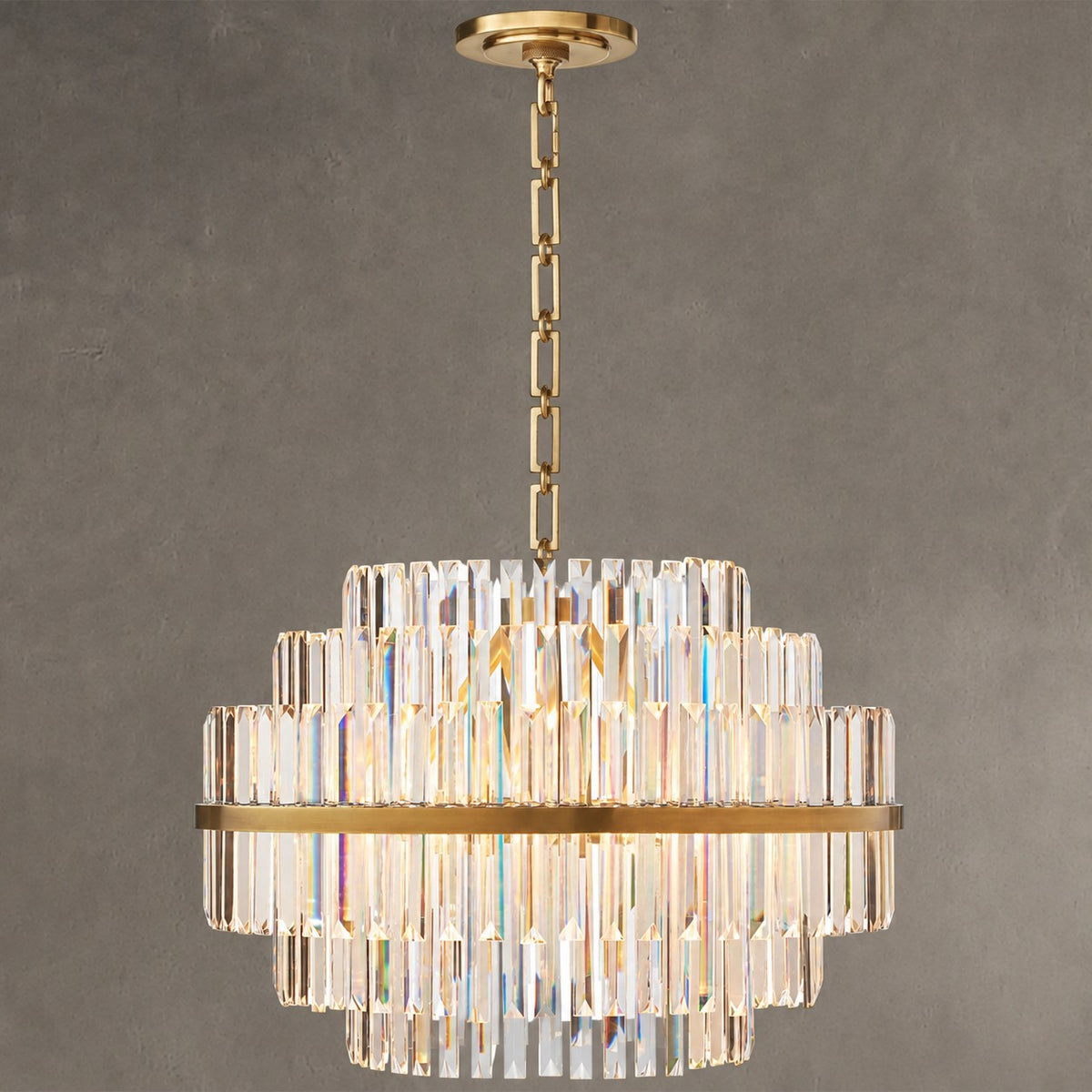Vienna Round Crystal Chandelier 22"/48"