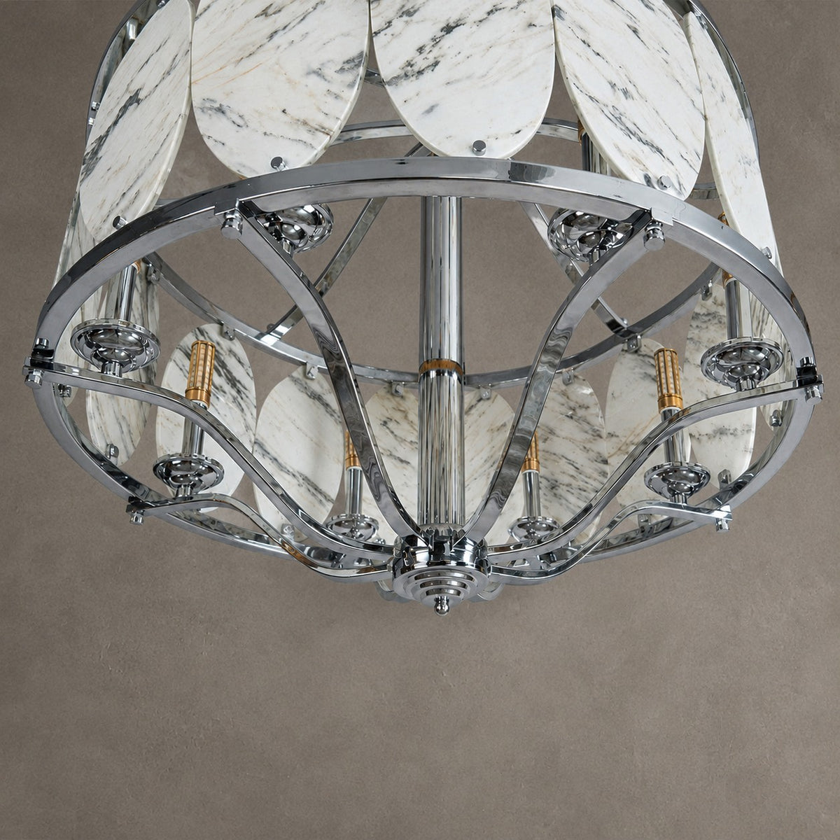 Vintage Lantern Luxury Stone Chandelier