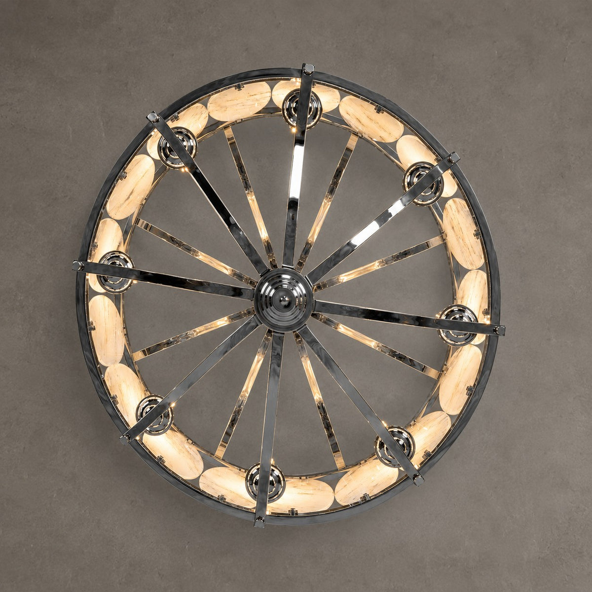 Vintage Lantern Luxury Stone Chandelier
