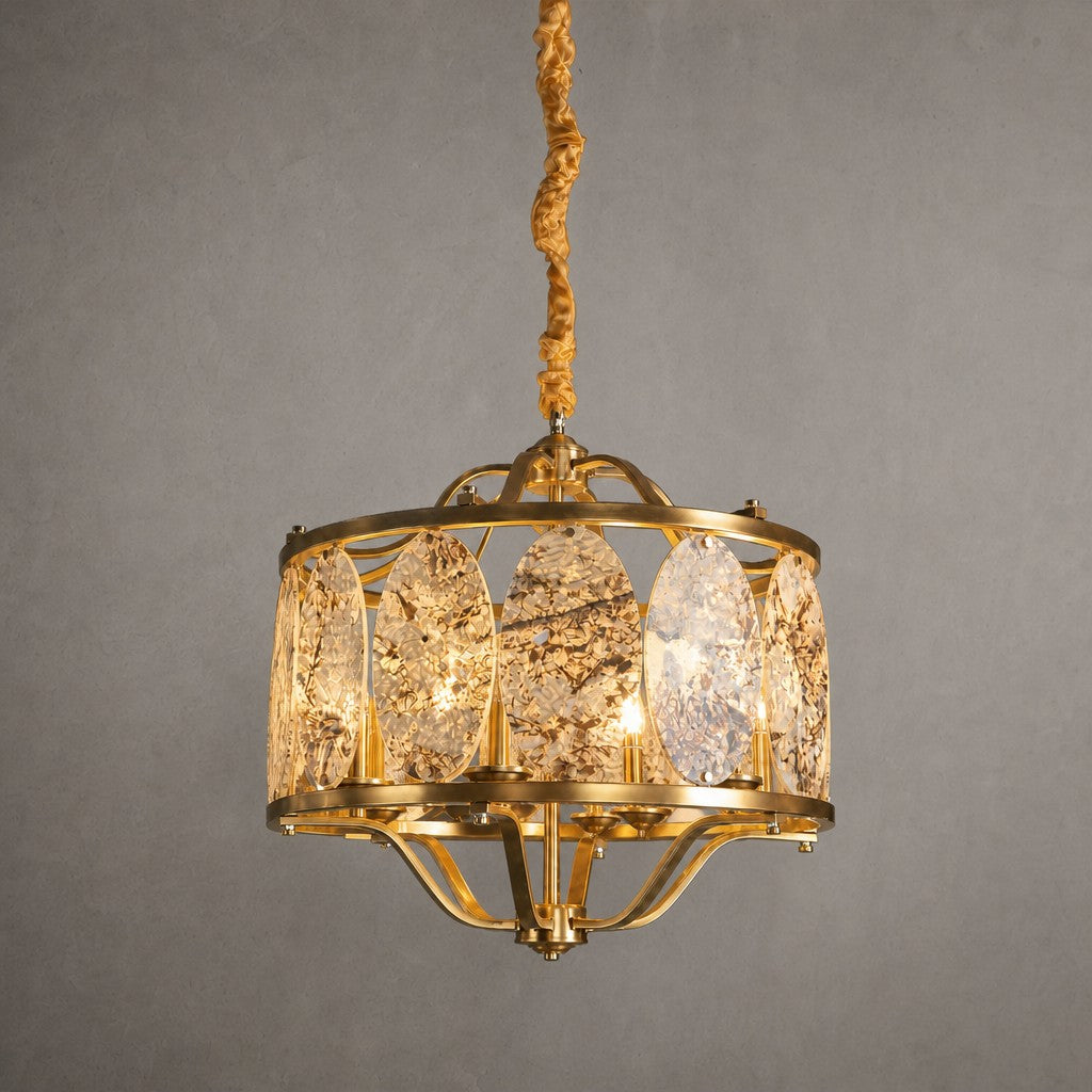 Vintage Lantern Luxury Stone Chandelier