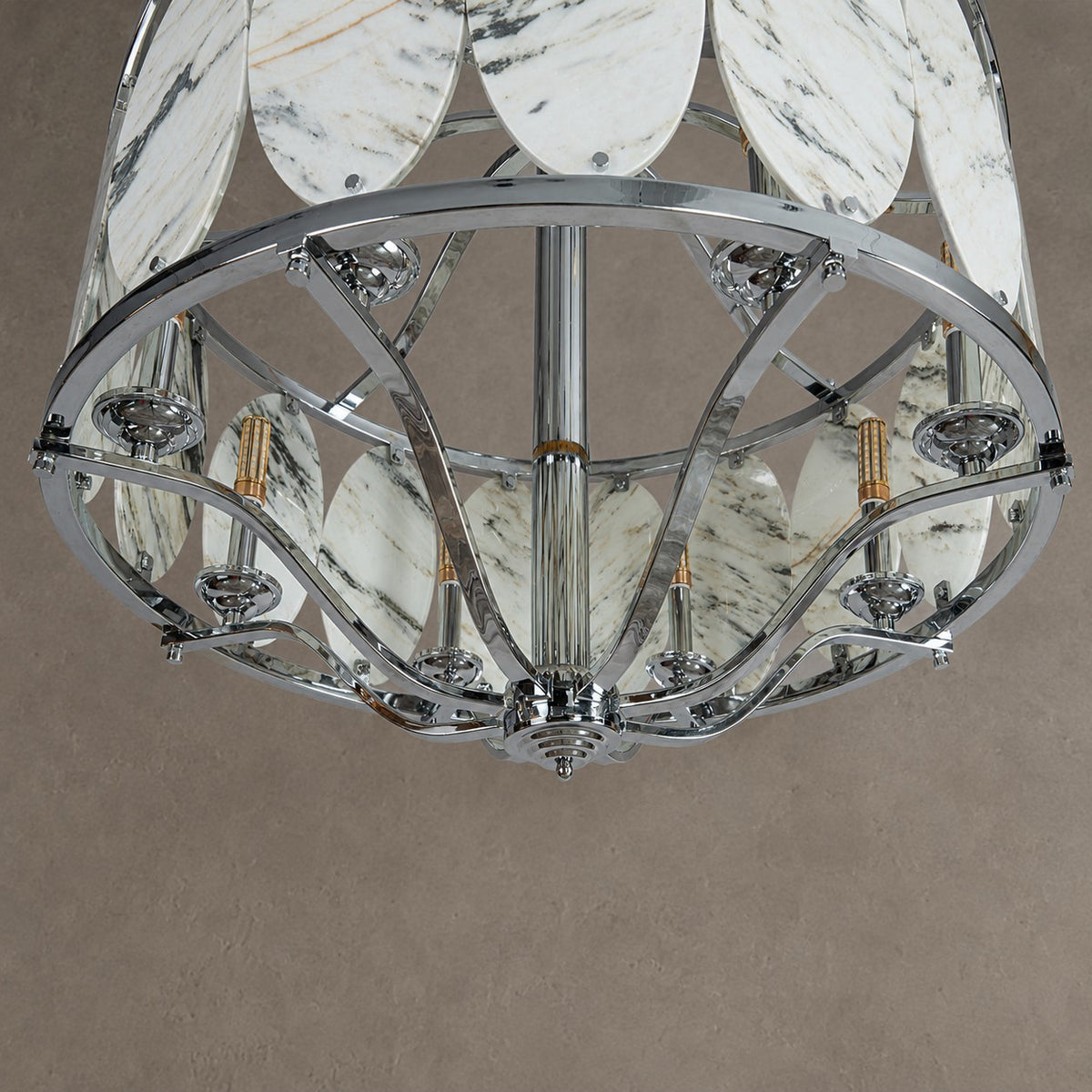 Vintage Lantern Luxury Stone Chandelier