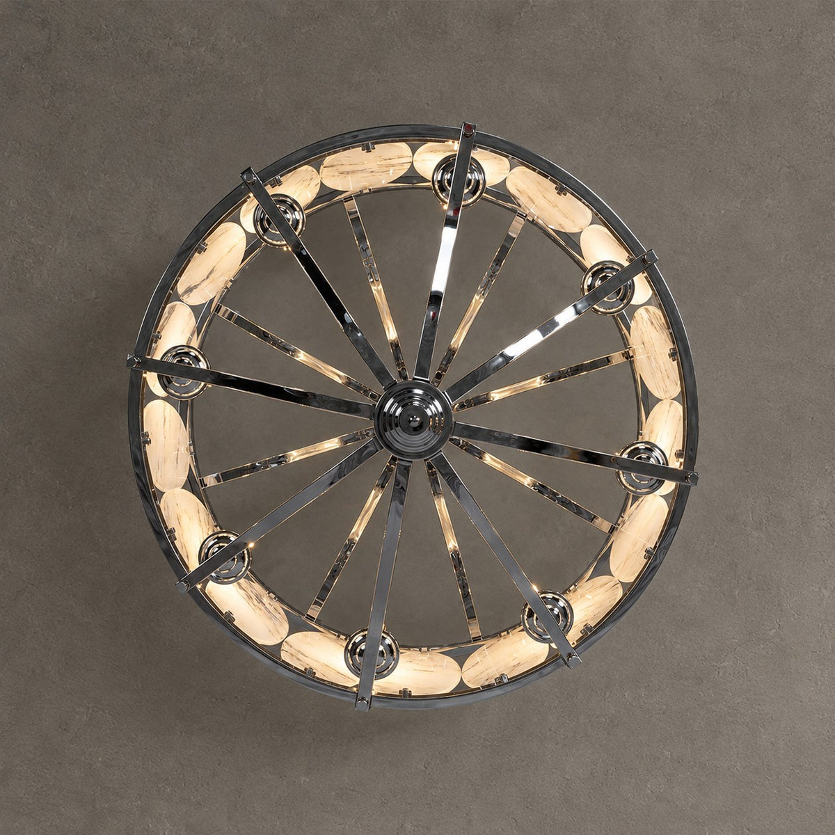 Vintage Lantern Luxury Stone Chandelier