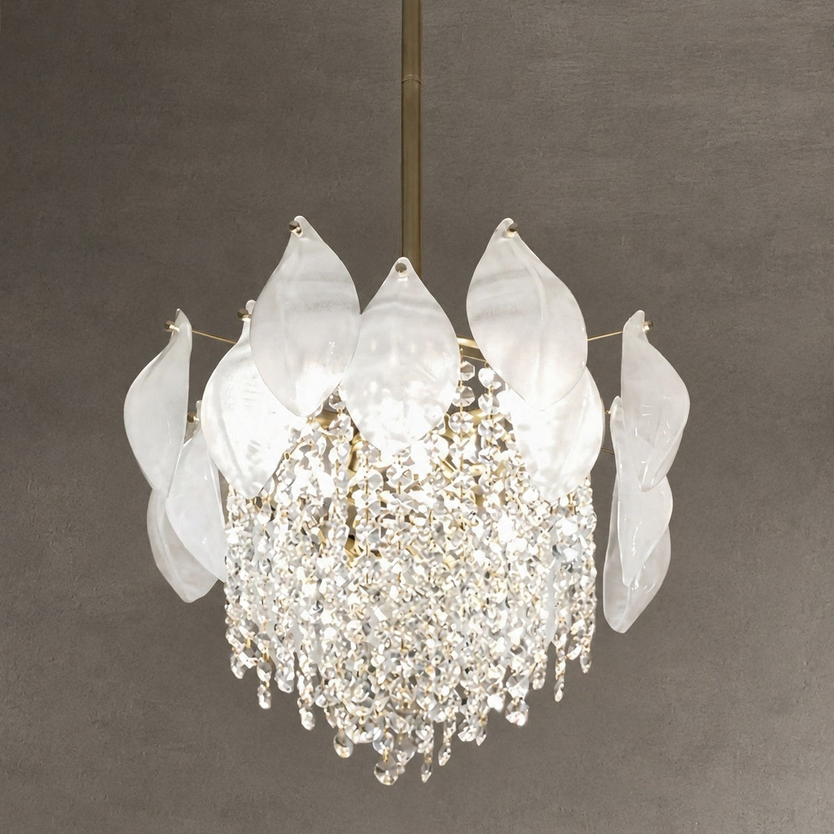 Vivienne Frosted Glass & Crystal Chandelier