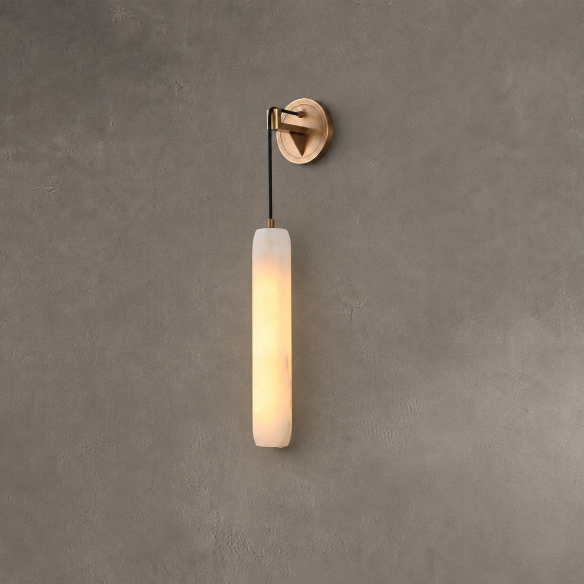 Wrenna Alabaster Flute Wall Lamp