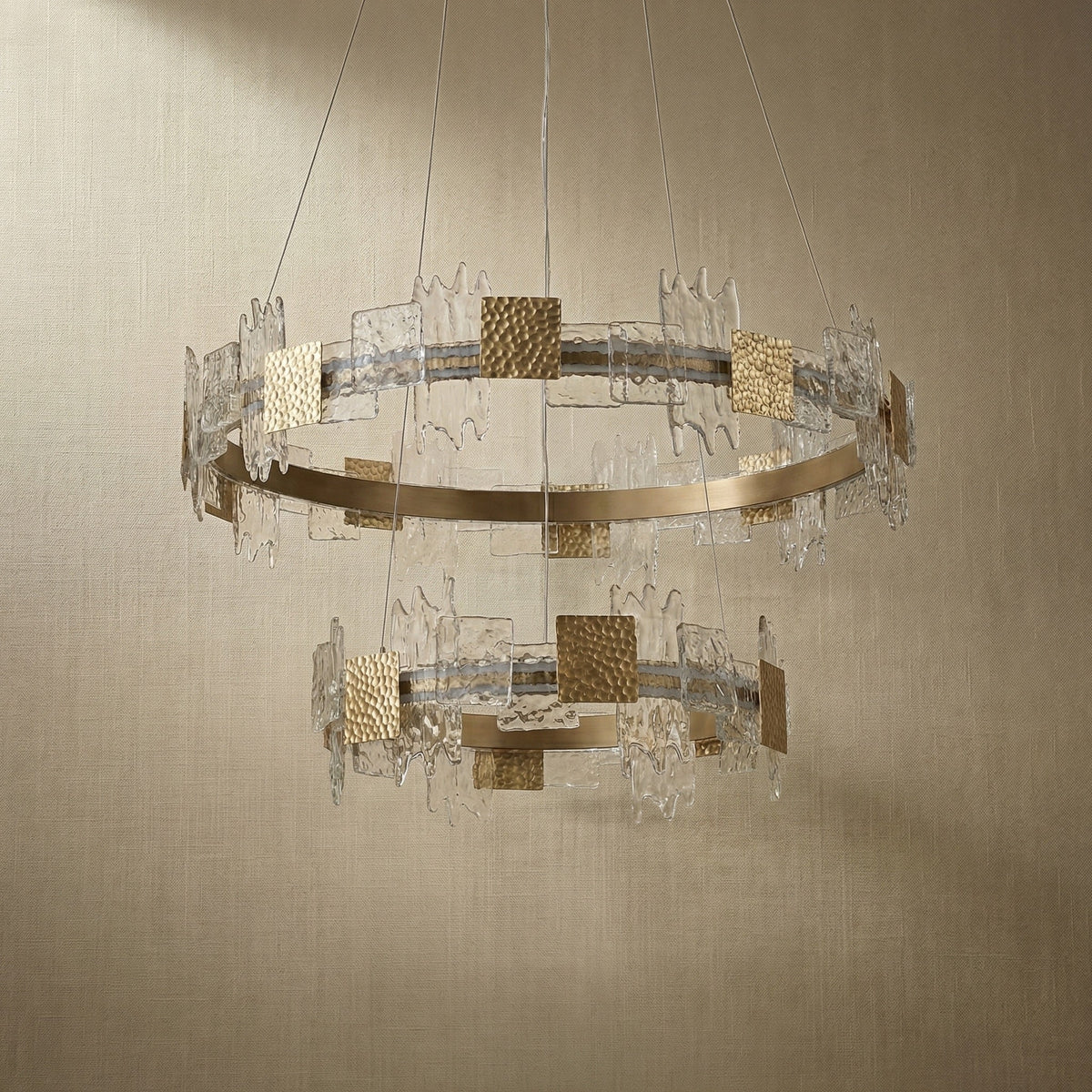 Contemporary Living Room Chandelier in a dining room