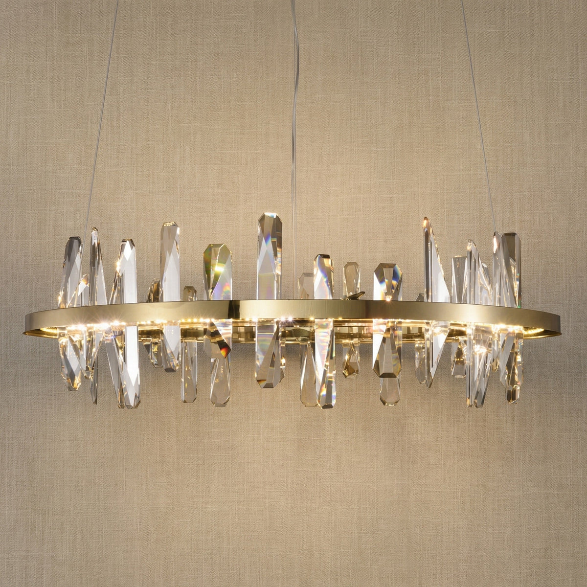 Yiosi Series Crystal Pendant Light Style E - 31" (Dia 800mm)