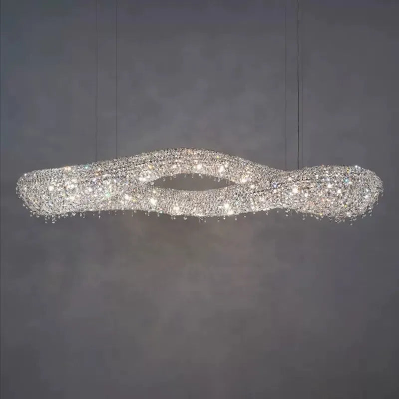 Luxury Infinity Crystal Chandelier for Living/Dining Room