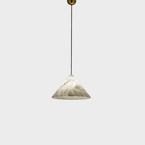 Magnolia Modern Alabaster Lamp, Modern Kitchen Island Pendant Light