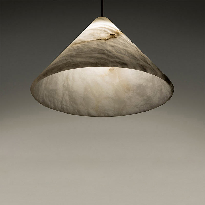 Magnolia Modern Alabaster Lamp, Modern Kitchen Island Pendant Light