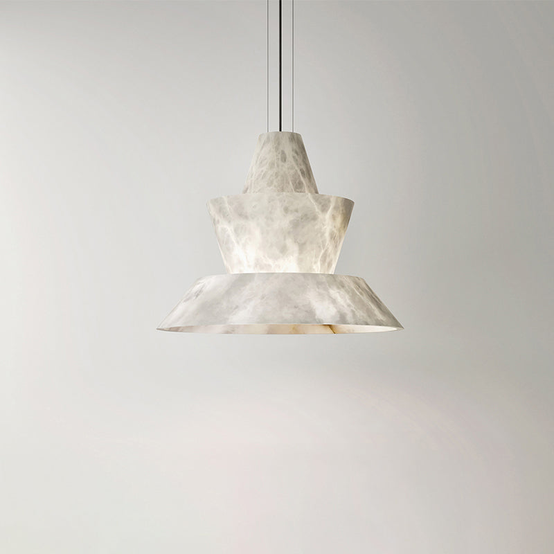 Brianna Alabaster Dining Table Pendant Light, Designer Pendant Lights