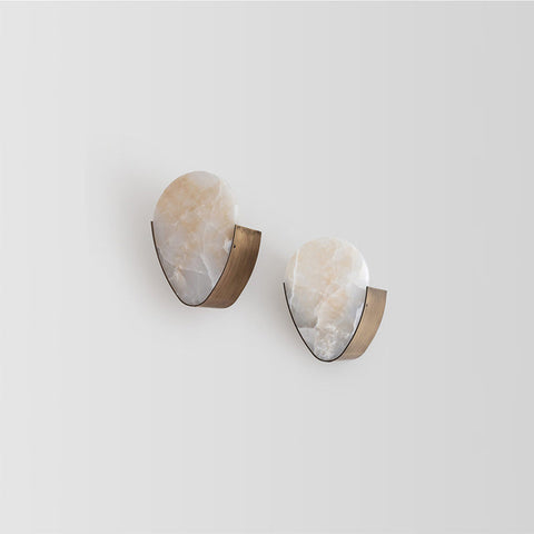 Giselle Contemporary Minimalist Alabaster Wall Sconce for Bedside