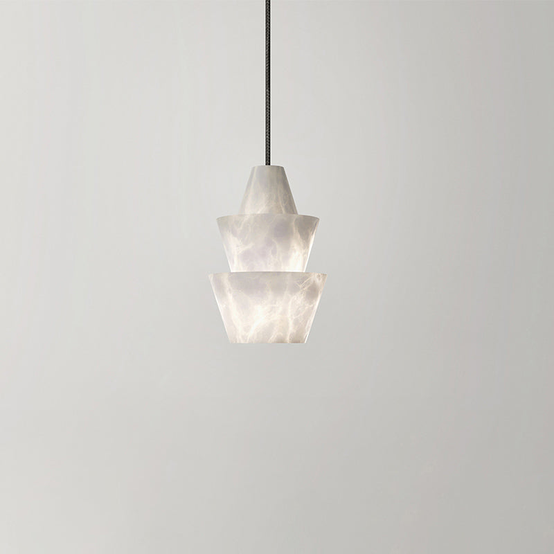 Brianna Alabaster Pendant Light,  Modern Marble Pendant Lighting