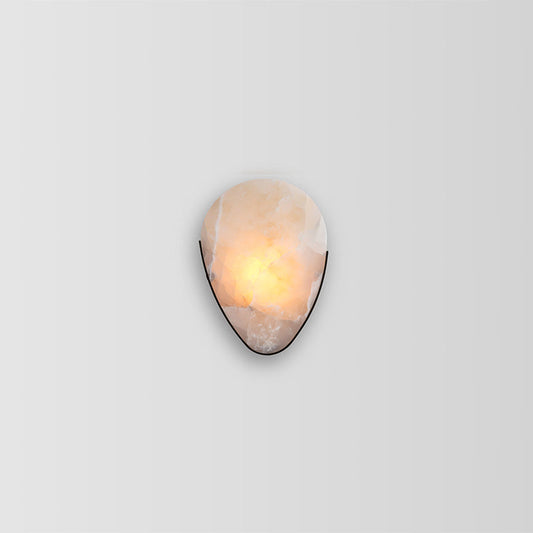 Giselle Contemporary Minimalist Alabaster Wall Sconce for Bedside