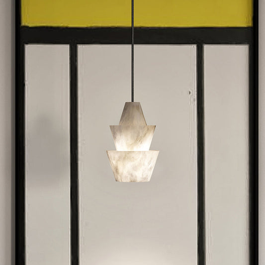 Brianna Alabaster Pendant Light,  Modern Marble Pendant Lighting
