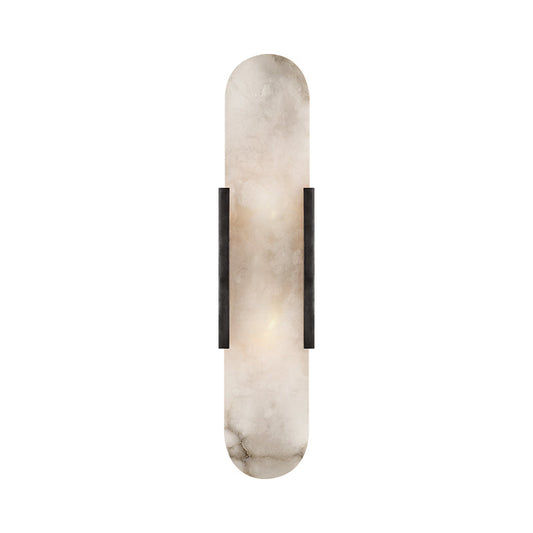 Eartha Modern Alabaster Bedroom Sconce, Indoor Wall Light